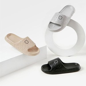 Sandales plates d'été pour hommes et femmes, imperméables, rembourrées, en EVA, à bout ouvert, antidérapantes, à séchage rapide, motif ours de dessin animé - Product Image 3