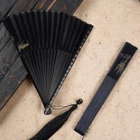 Éventail artisanal traditionnel plié, art populaire, cadeau haut de gamme, style chinois