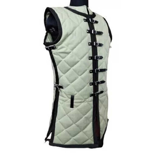 Vente en gros d'armure Gambeson médiévale sans manches épaisse rembourrée 100% coton veste de cosplay reconstitution d'hiver pour hommes prête à l'exportation - Product Image 1