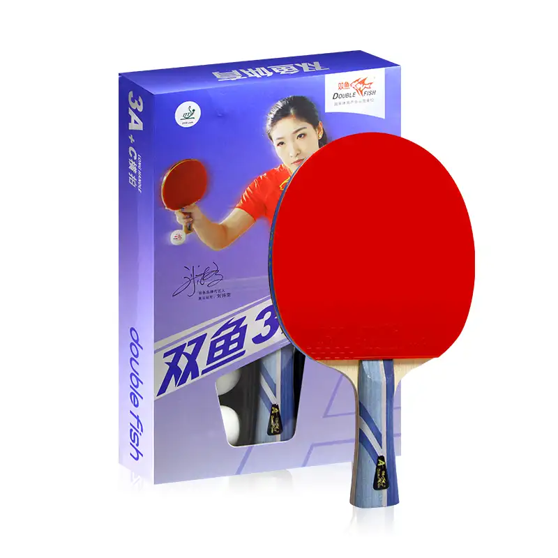 Original Double Fish 3A+ Table Tennis paddle, custom table tennis accessories pure wood table tennis rackets