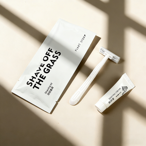 Maquinilla <span class=keywords><strong>de</strong></span> Afeitar Ecológica Portátil Ligera <span class=keywords><strong>de</strong></span> Doble Hoja con Tira Lubricante Desechable Envuelta Individualmente OEM - Product Image 3