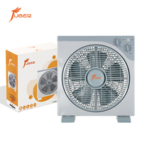 Ventilateur de table domestique portable à faible bruit, 12 pouces, boîtier bleu clair, base stable