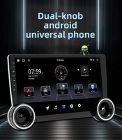 Reproductor Android para Auto de 9/10.1 Pulgadas, Doble Perilla, 8 Núcleos, 4+64G, Pantalla Multimedia, Carplay Inalámbrico, Radio, WIFI, Reproductor de DVD