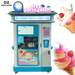Yeni varış yüksek kalite tam otomatik akıllı otomat dondurma makinesi kredi kartı ödeme sistemi 1-Year garanti satılık