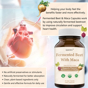 Nhãn hiệu riêng lên men củ cải viên nang với Maca cà rốt rau bina bột thúc đẩy sự trao đổi chất 60 đếm - Product Image 4