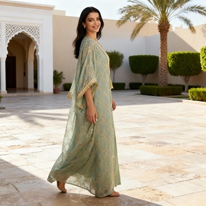 Robe Abaya Élégante de Qualité Supérieure Personnalisée pour Femmes Musulmanes, Occasions de Mariage et de Soirée - Product Image 4