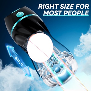 Stroker pria silikon cair transparan dengan 7 mode getaran dan 3 mode isap lembut dan realistis serasa gudang US - Product Image 4