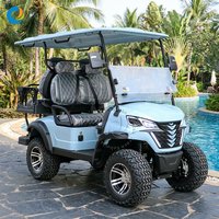 Voiturette de golf électrique Robetaa de haute qualité à 4 places, avec batterie au lithium, personnalisable, véhicule de tourisme électrique
