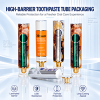 Machine automatique d'assemblage de bouchons à vis pour tubes de dentifrice en aluminium-plastique, avec impression UV et ligne de production haute efficacité