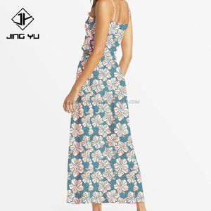 Pantalones Largos Anchos con Estampado Tropical de Verano para Mujer, Mono Hawaiano Personalizado - Product Image 2