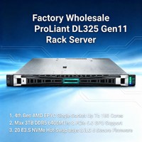 Serveur Rackable 1U Stock ProLiant DL325 Gen11, Max 160 Cœurs, AMD EPYC, DDR5 6400MT/s, Accélérateur GPU Pris en Charge, NVMe Entreprise