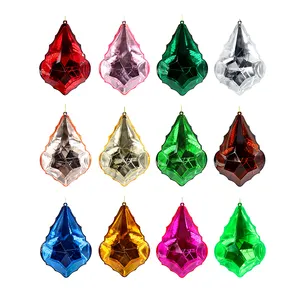 Zhengtian Christmas Transparent Gem Hanging Decorations Acrylic Gem Hanging Ornaments Solid Color Decorations Diy Crafts