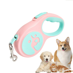 Durevole retrattile facile controllo automatico 3/5m guinzaglio per cani in Nylon piombo per gatti che estende la marcia per camminare Roulette di trazione per cucciolo - Product Image 1
