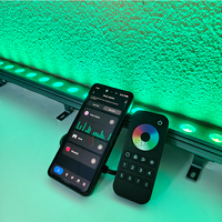 Barre lumineuse LED murale décorative WiFi/Zigbee/DMX512/RF avec télécommande sans fil, contrôle par application, IP68 YY-XQ4033