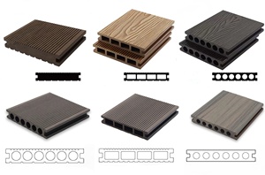 Dalles de terrasse creuses en WPC écologiques et imperméables pour l'extérieur, idéales pour les zones commerciales et les couloirs côtiers - Product Image 3