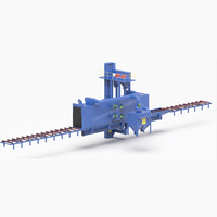 Machine de sablage à rouleaux Longfa 1525, structure en acier, poutre en H, dérouillage de surface, renforcement, nettoyage, ébavurage