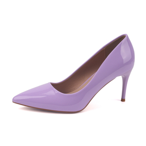 Scarpe singole da donna con tacco a spillo in <span class=keywords><strong>pelle</strong></span> verniciata rosa, taglie forti, nuove collezioni 2026, ideali per feste e matrimoni - Ingrosso di fabbrica - Product Image 3
