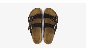 Pantofole Mocassino da <span class=keywords><strong>Uomo</strong></span> Eleganti in Pelle Scamosciata <span class=keywords><strong>Invernali</strong></span> con Suola in Sughero e Cinturino Regolabile, Modello Unisex - Product Image 3