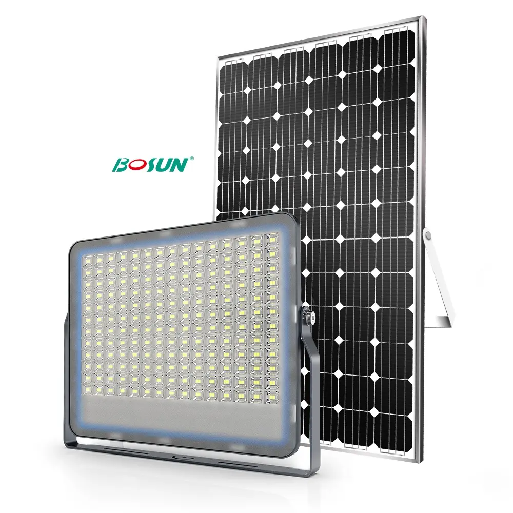 लैप एल्यूमीनियम सामग्री अच्छी कीमत 300w सौर ऊर्जा संचालित बाढ़ रोशनी
