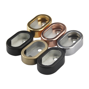 Zinc Alloy Flat Tube Clothes Support Wall Mount Detachable <b>Wardrobe</b> Hardware - Product Image 4