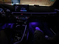 Kit d'éclairage ambiant LED bleu pour voiture, bande lumineuse décorative intérieure pour Audi A6 A7 C8 2019-2023, mise à niveau retrofit