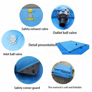 PVC Flexible Water Storage Pillow Tank For Agricultural Irrigation Collapsible Bladder Drought Resistant Portable Water Tank