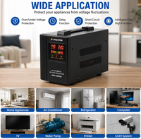 Régulateur de tension automatique monophasé AVR 220V AC pour la maison, 500VA, 1kVA, 2kVA, 3kVA, 5kVA, 10kVA, directement de l'usine