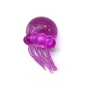 Glitter Ocean Jellyfish Shape Flexible Stretch Squeeze Sensory Toy Soft Stretchy Hand Stress Relief Plaything <b>Squishy</b> Toys - Product Image 3