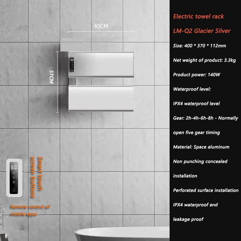 Glacier Silver Left Exit - Concealed Installation