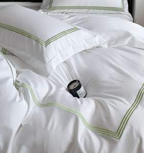Juego De Ropa De Cama De Invierno cotone trapuntato Hotel copriletto bianco lenzuolo letto 100 cotone - Product Image 3