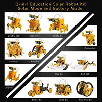 Kit Robot surya 14-in-1: mainan sains STEM pendidikan untuk anak-anak dan remaja-Set Robot yang dioperasikan dengan baterai DIY