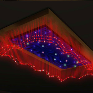 Lãng mạn nhựa lấp lánh sợi quang chuỗi với dấu chấm và hiệu ứng thẳng cho đèn chùm và rèm - Product Image 5