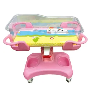 Medical Plastic Pink Height Adjustable Infant Cradle Baby Cradle On Sale