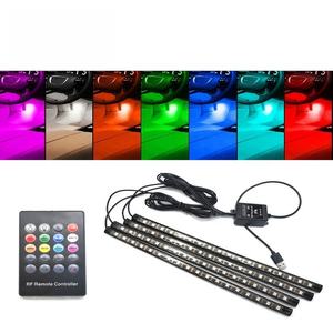 Luz Ambiental LED para Auto, Luces LED 5050 para Interior de Coche, Control Remoto por Voz, Tira Decorativa RGB, 12V 5W, 2 Años de Garantía - Product Image 6