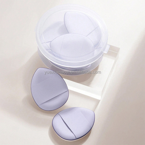 Mini 30*40mm Water Droplet Shape Dry Powder Cosmetic Sponge Pressed Loose <strong>Pancake</strong> Puff with Beautiful Box for Hair <strong>Makeup</strong> Beauty - Product Image 5
