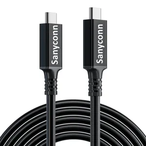 Long 5 Meters 5m USB4 Cable Thunderbolt 2 To Thunderbolt 2 Kabel 5K 60Hz 20Gbps For Macbook Pro