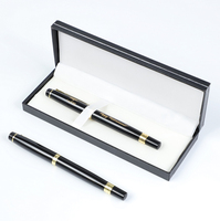 Plusieurs options disponibles, stylos de luxe pour hommes, cadeaux d'affaires, ensemble de stylos à bille en métal avec logo personnalisé et boîte