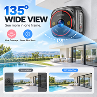 Caméra de poche multifonctionnelle Wistino 3MP 4G, batterie 1500 mAh, caméra portable magnétique pour vlog, AOV, enregistrement 24/7