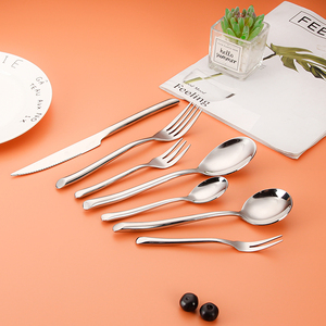 Juegos de cubiertos de lujo <span class=keywords><strong>Bolk</strong></span> de pulido de espejo de alta calidad, cuchillo para carne de boda, tenedor, cuchara, cubiertos para Hotel, apto para lavavajillas - Product Image 3