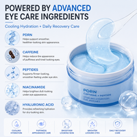 Masque Hydrogel Anti-Cernes et Anti-Poches Personnalisé pour le Contour des Yeux, Traitement Lissant des Rides Fines, Patchs Oculaires au Collagène PDRN