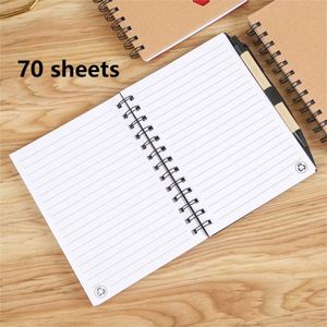 2026 Trending Products Supplier Student Loose Leaf Kraft Paper Coil Recycled Hand <b>Book</b> Ballpoint Pen Promotional Notebook Gift - Product Image 2