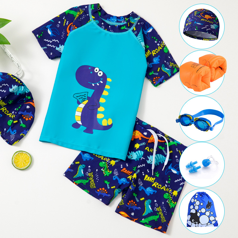 Blue dinosaur clothes and hat