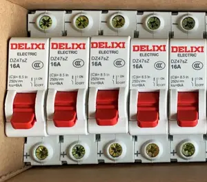 Delixi DZ47s MCB Miniature Electrical Vacuum Circuit Breaker Circuit Breaker Electrical Distribution Box