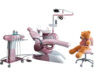 Güzel Mare + çocuk çocuk dişçi sandalyesi ünitesi ile 8 inchMini bilgisayar CE onaylı çocuk dişçi sandalyesi