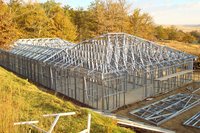 Étagère soudée à charpente en acier métallique robuste sur mesure Fabrication de tôle Structure en acier Produit de services de fabrication