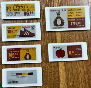 Sistema de etiquetas electrónicas de precio con tinta electrónica (e-ink) para supermercados, con tecnología RFID antirrobo, para tiendas minoristas. - Product Image 1