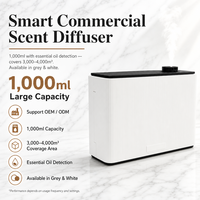 Diffuseur de parfum commercial HVAC de grande capacité 1000 ml, machines à huiles essentielles avec détection d'huile parfumée