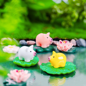 Mini Figuras de Animales de Dibujos Animados, Mini Cerditos de Resina, Manualidades Creativas, Adorno para Jardín de Hadas, Decoración Linda para el Hogar - Product Image 2