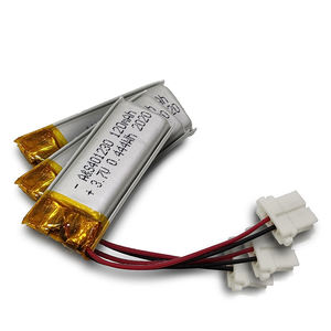 小型充電式リチウムイオンポリマーバッテリー3.7v 120mAh 401230 Lipoバッテリー (UL/IEC62133/UN38.3付き) - Product Image 4