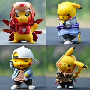 Ornement de tableau de bord <span class=keywords><strong>Pikachu</strong></span> mignon nouvelle décoration de voiture intérieure en PVC avec des personnages congelés modèle jouet fonction de souffleur d'air 1:8 - Product Image 3